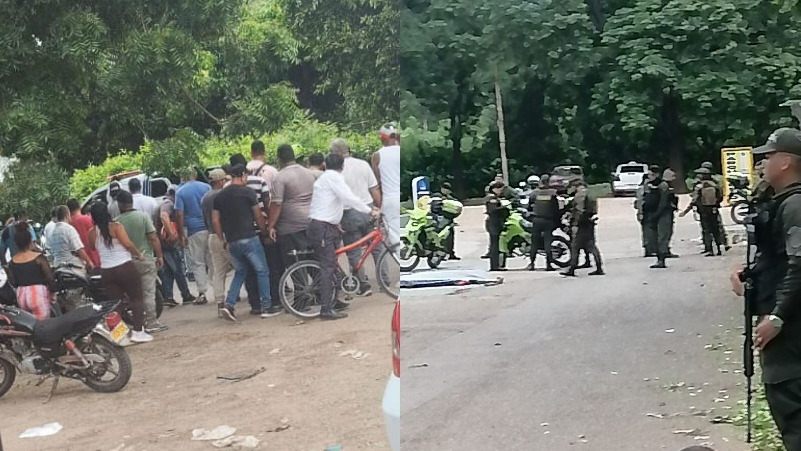 Hecho violento en Villa del Rosario deja un muerto, un herido y un abatido. / Foto: Cortesía.