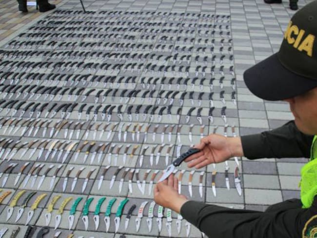 938 armas blancas fueron incautadas en Manizales