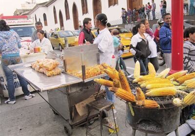 Puesto de mazorcas en la Feria de Manizales. Foto: Gobernación de Caldas.