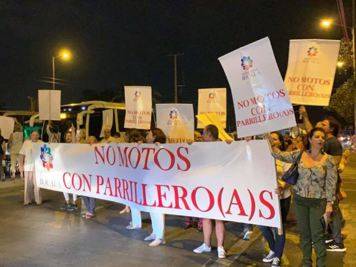 Ocho barrios de Cartagena le dijeron al alcalde Dau "No al mototaxismo"