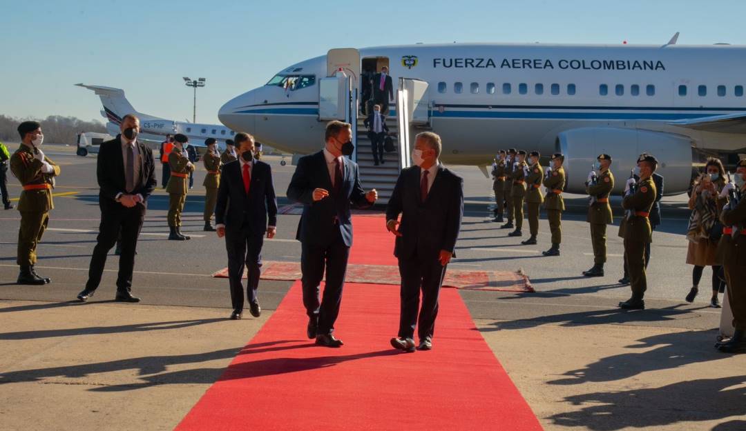 Presidente Ivan Duque en su visita a Europa