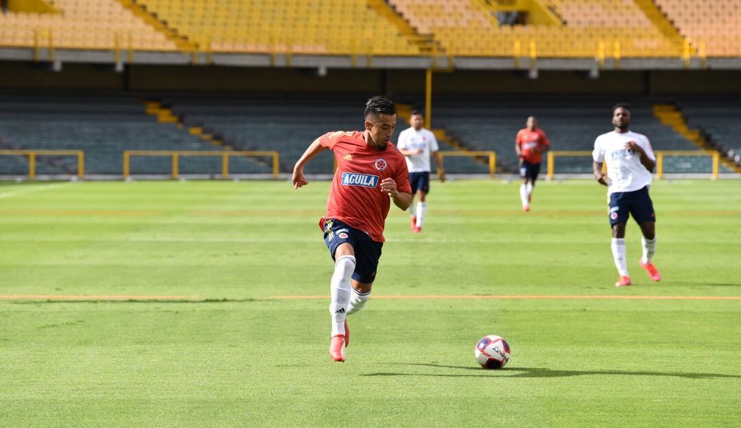 Fernando Uribe en el morfociclo de la Selección Colombia 2021