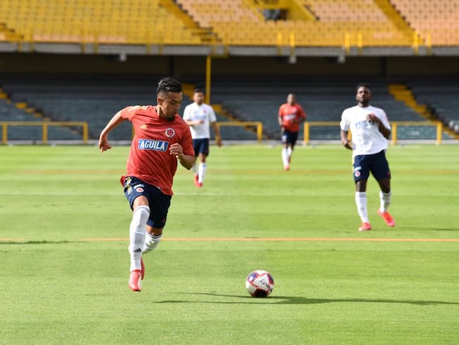 Fernando Uribe en el morfociclo de la Selección Colombia 2021