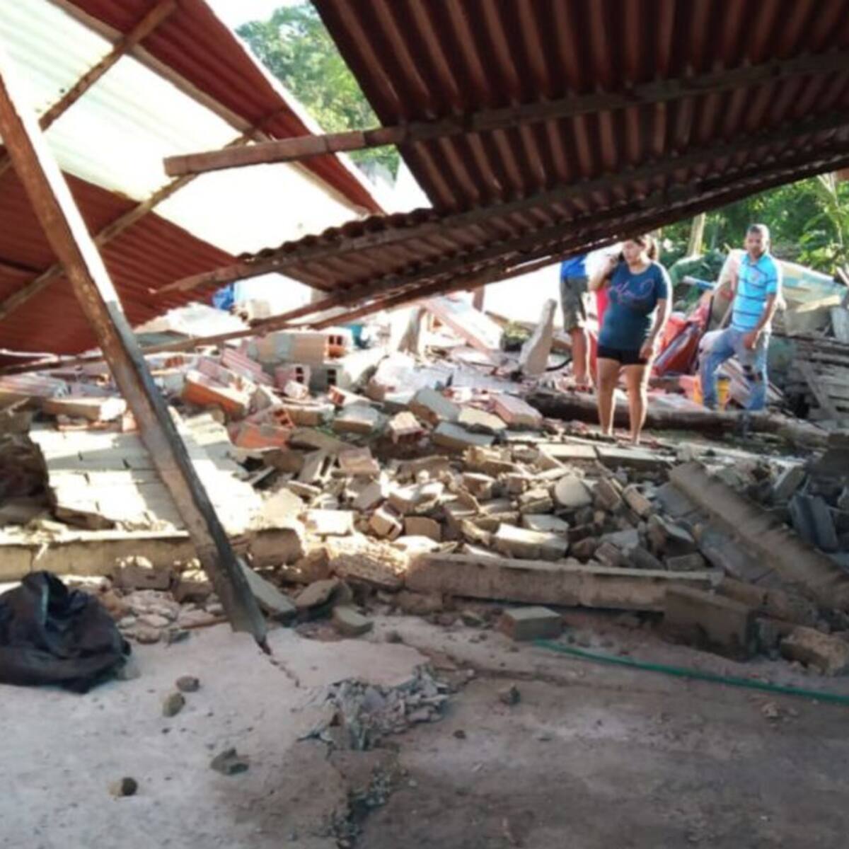 Familias afectadas tras deslizamiento en el sur de Barranquilla