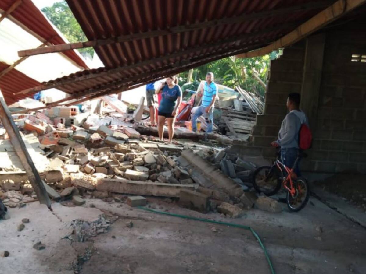 Familias afectadas tras deslizamiento en el sur de Barranquilla