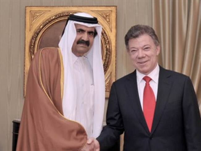 Qatar quiere invertir en Colombia: Santos