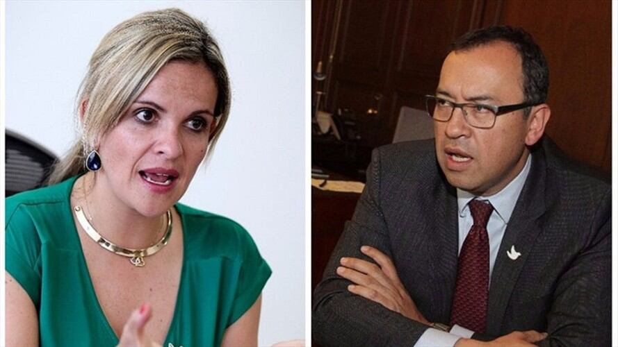 María Andrea Nieto y Alfonso Prada. Foto: Colprensa