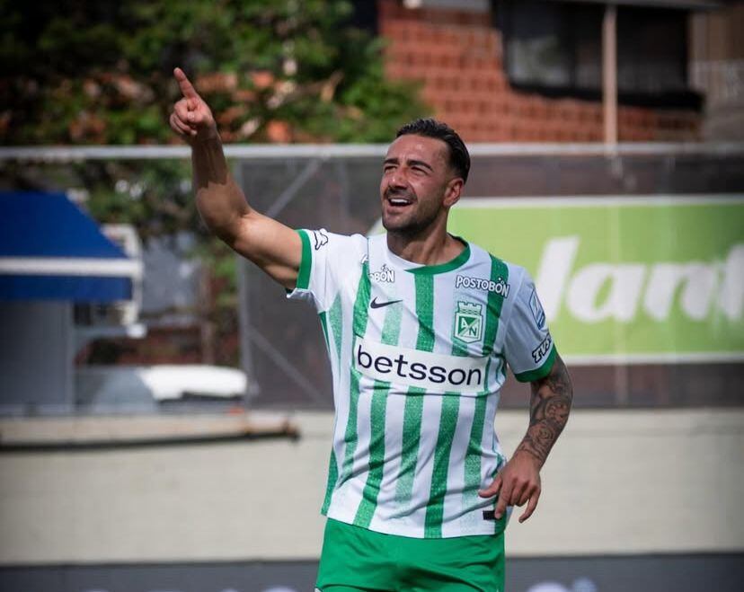 Facundo Batista, delantero uruguayo de Atlético Nacional, segundo semestre del 2025 / Colprensa
