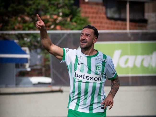Facundo Batista, delantero uruguayo de Atlético Nacional, segundo semestre del 2025 / Colprensa