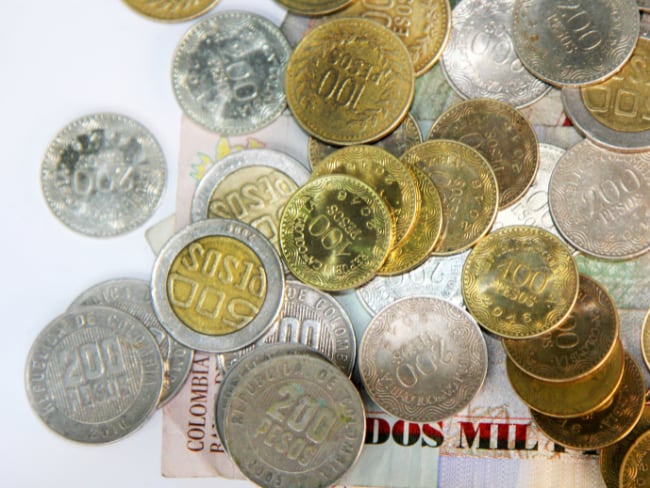 Dinero de Colombia antiguo