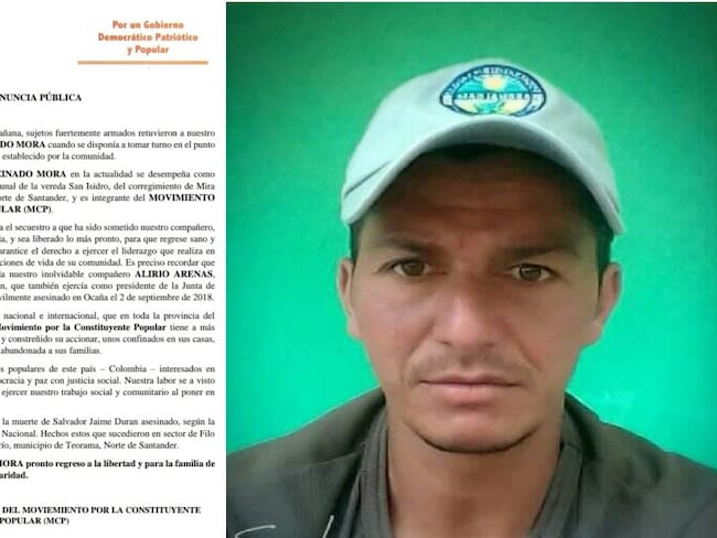 Líder comunal en el Catatumbo fue secuestrado por hombres armados