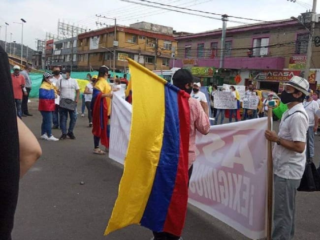 Comerciantes de la terminal en Cúcuta protestaron buscando apertura