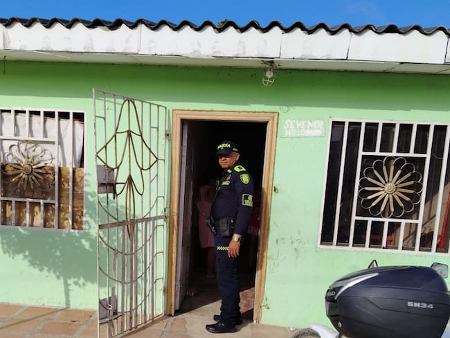 Residencia en donde habrían ocurrido los hechos. Foto: Policía