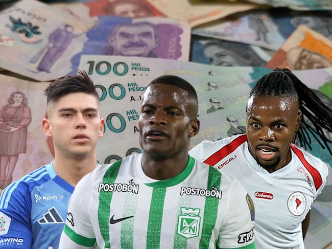 Dinero, Daniel Ruiz, Andrés Román y Jhon Murillo. Fotos: Getty Images / (Photo by Daniel Garzon Herazo/NurPhoto via Getty Images) / (Photo by Daniel Garzon Herazo/NurPhoto via Getty Images) / (Photo by Buda Mendes/Getty Images)