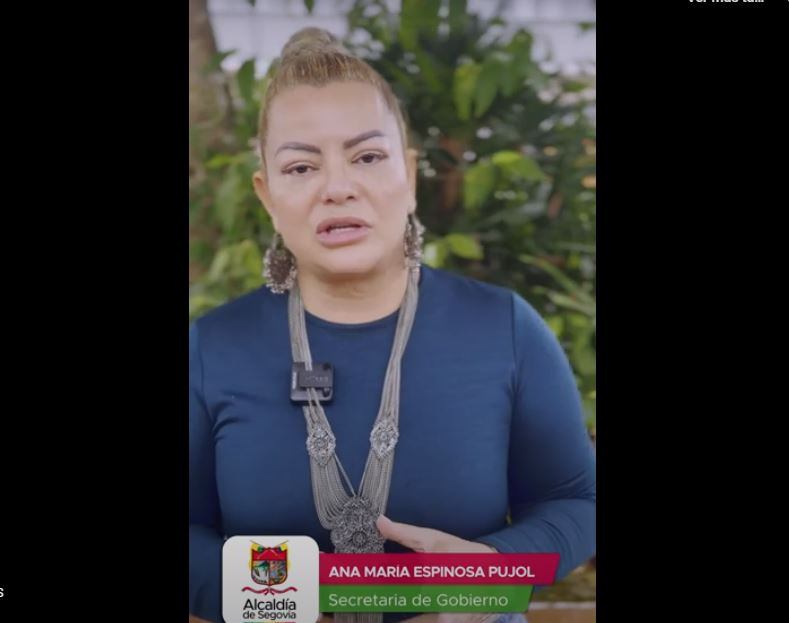 Foto Ana María Espinoza- captura de pantalla video alcaldía de Segovia