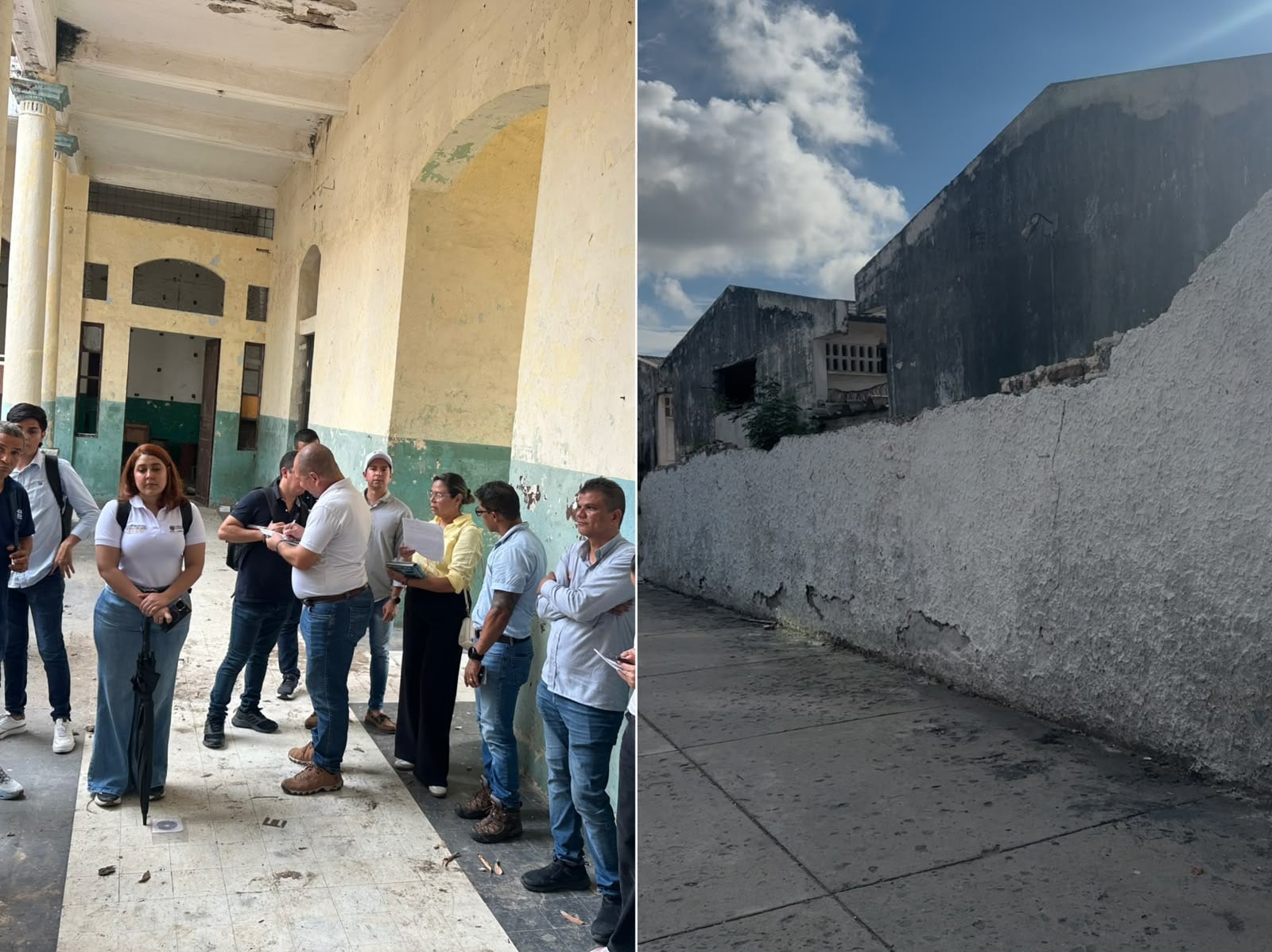 Orden judicial impulsa obras urgentes para proteger el colegio La Industrial en Santa Marta. Foto: Caracol Radio