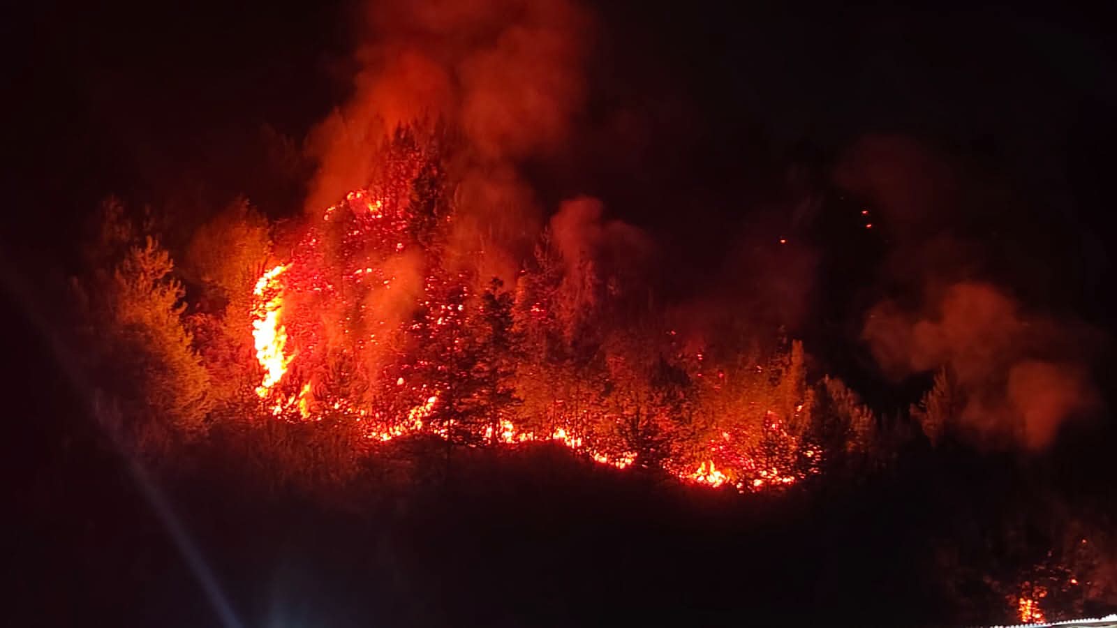 El incendio forestal afectó seis hectáreas y puso en riesgo a dos viviendas / Foto: Alcaldía de San Miguel de Sema.