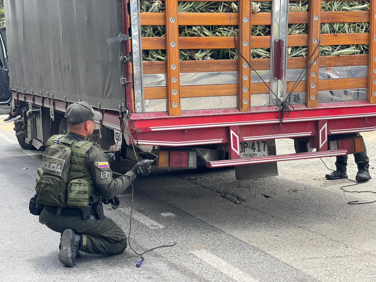 Controles de la Policía Nacional en las vías entre Cauca y Valle del Cauca
