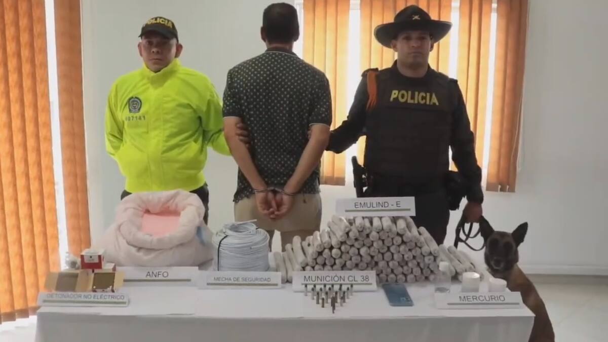 Hombre comercializaba explosivos y químicos para realizar minería ilegal en Santander