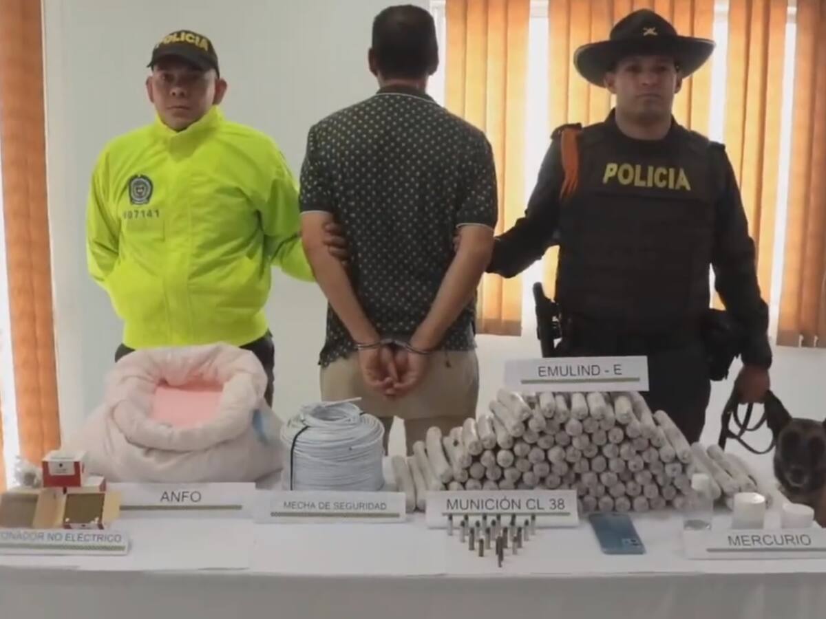 Hombre comercializaba explosivos y químicos para realizar minería ilegal en Santander