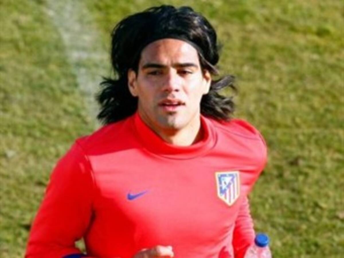 Falcao entrenó aparte del resto de los jugadores del Atlético de Madrid