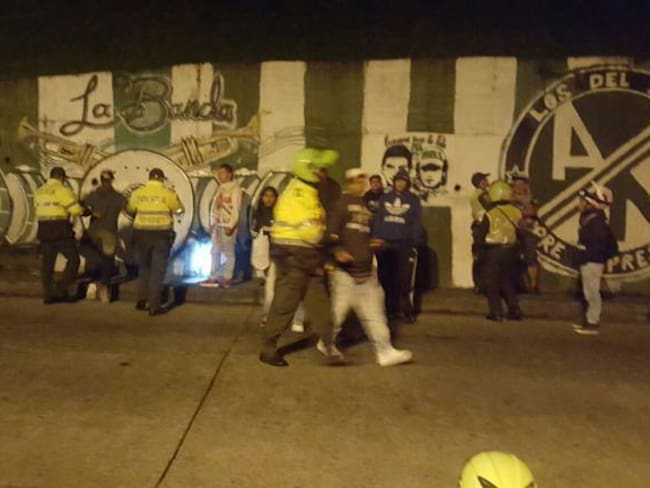 Policía albergó a hinchas de Nacional para evitar enfrentamientos