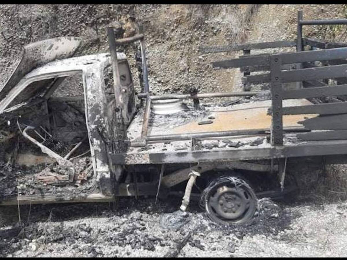 Vehículo fue incinerado en Tarqui, Huila