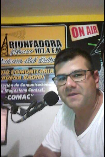 Fue asesinado Stiven Fajardo, locutor de Puerto Triunfo. Cortesía.