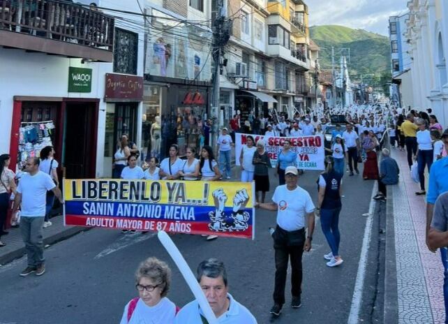 Movilización comerciantes Ocaña contra el secuestro - Foto: Archivo