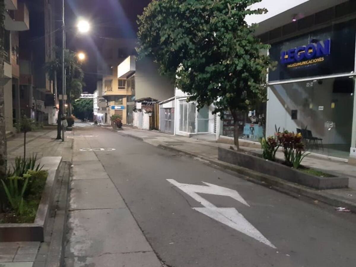 En el departamento del Quindío se mantuvo el toque de queda