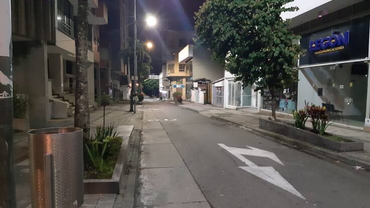 En el departamento del Quindío se mantuvo el toque de queda