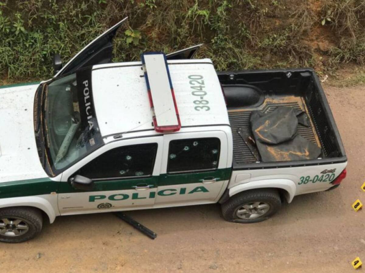 Un policía asesinado dejó hostigamiento contra patrulla en el Urabá