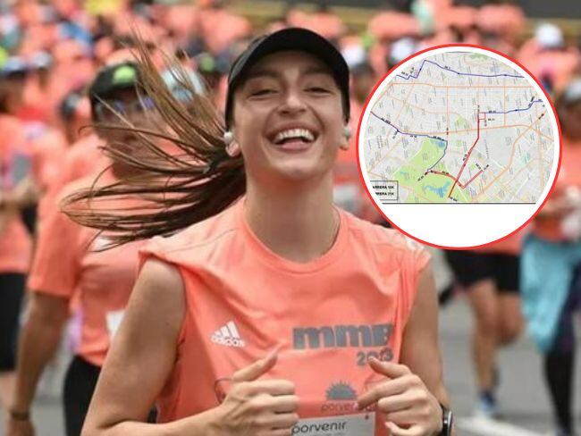 cierres y desvíos por la Media Maratón de Bogotá (MMB).