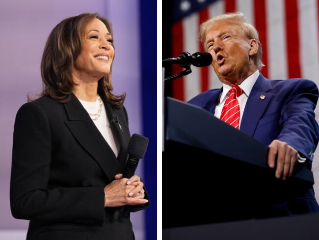 Donald Trump y Kamala Harris, candidatos presidencia Estados Unidos