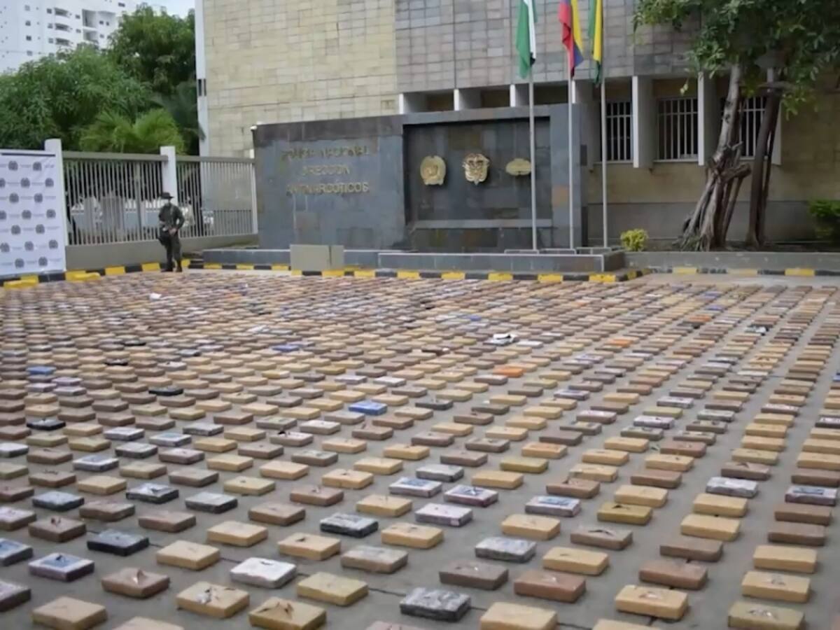 Cayó cargamento de 2.386 kilos de cocaína en un puerto de Cartagena
