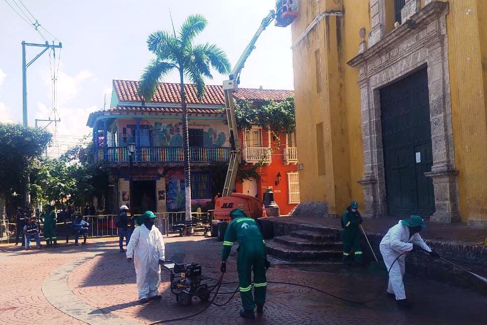 Bioger prolonga sus jornadas de limpieza en el corazón de Cartagena