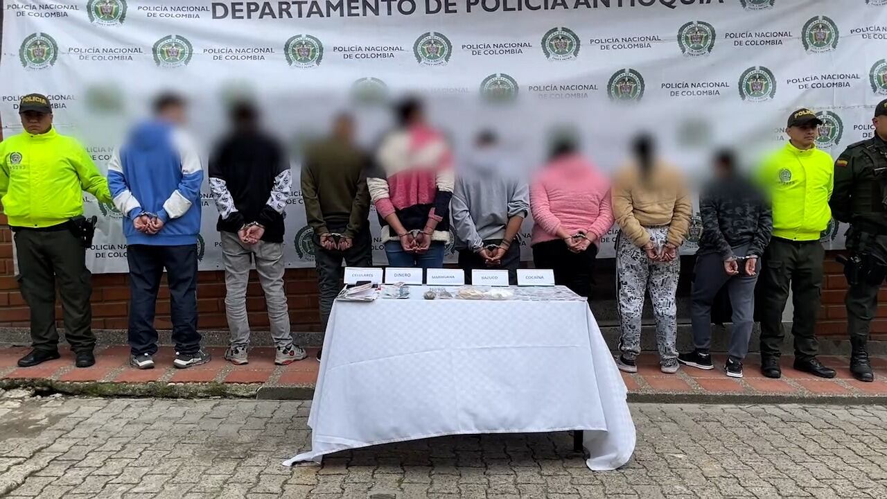 Capturados La Unión- foto Policía Antioquia