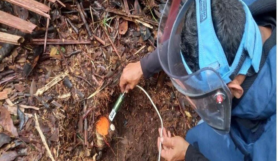 Proceso de destrucción de minas antipersonal en Samaná