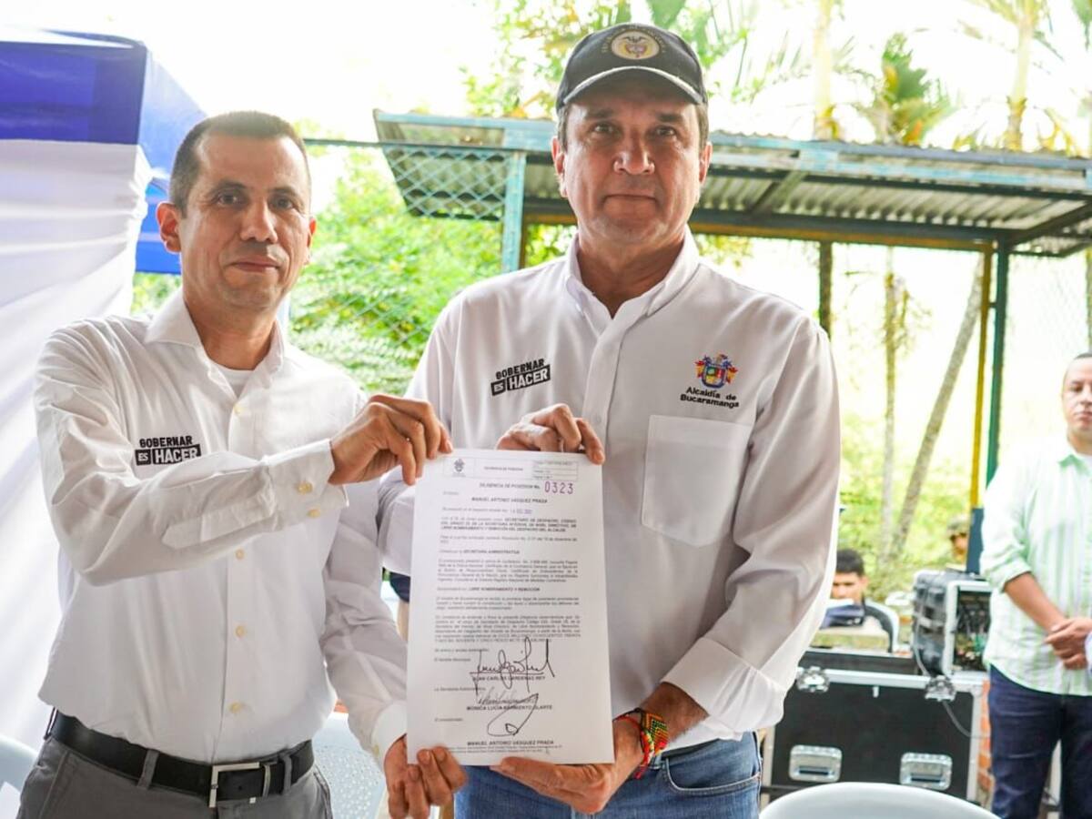 Ya se posesionó al nuevo secretario del Interior de Bucaramanga