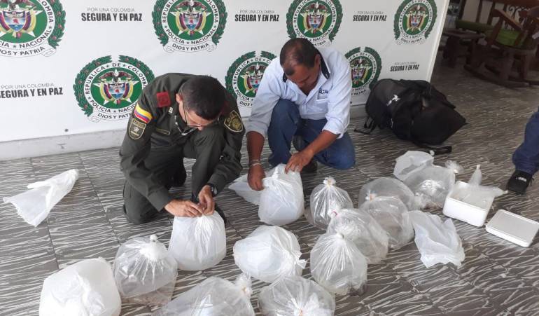 En estas bolsas eran transportados los peces.