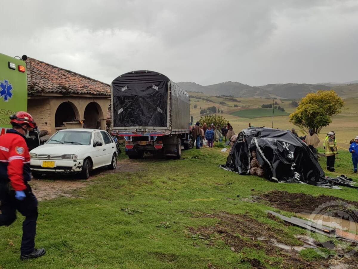 Un rayo deja un muerto y cuatro heridos en el municipio de Motavita, Boyacá