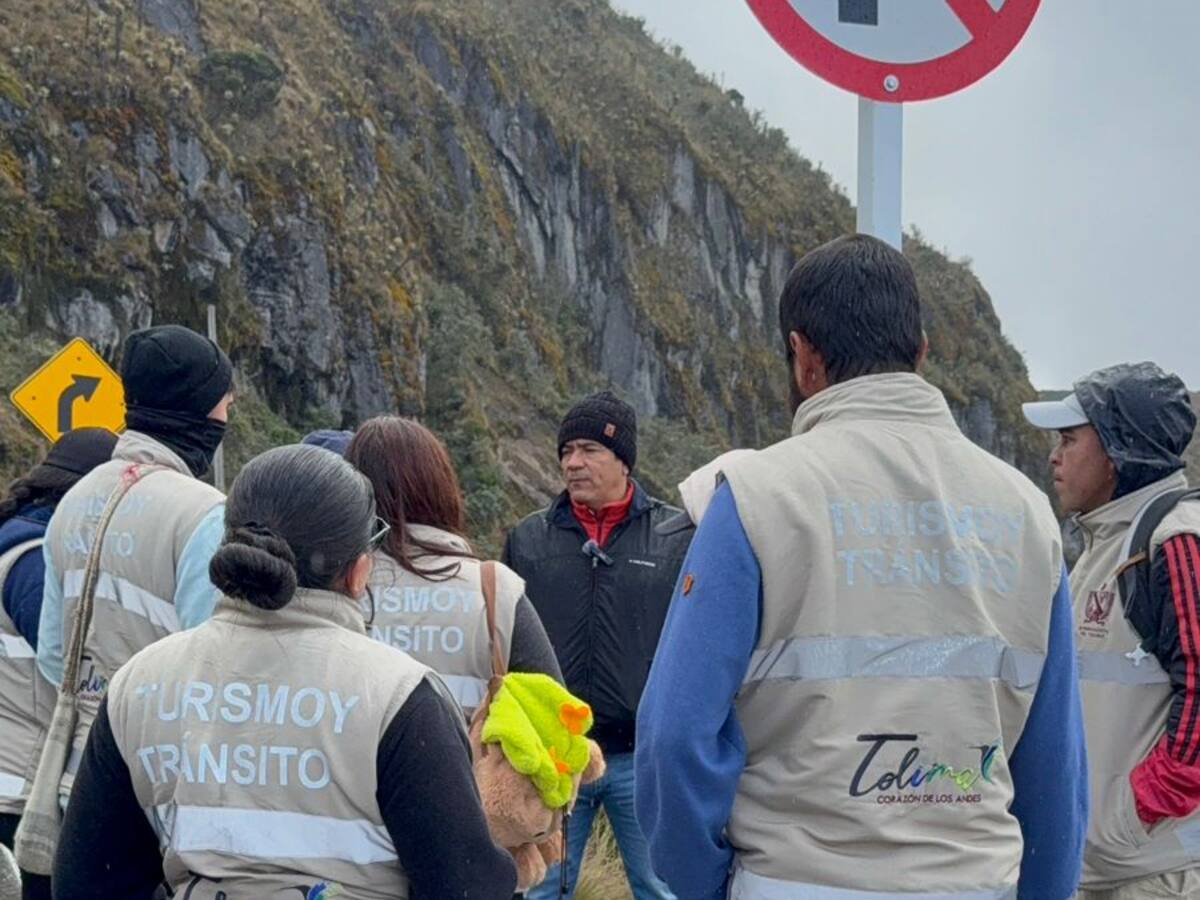 Fortalecen medidas de control en la vía al Parque de los Nevados en el Tolima