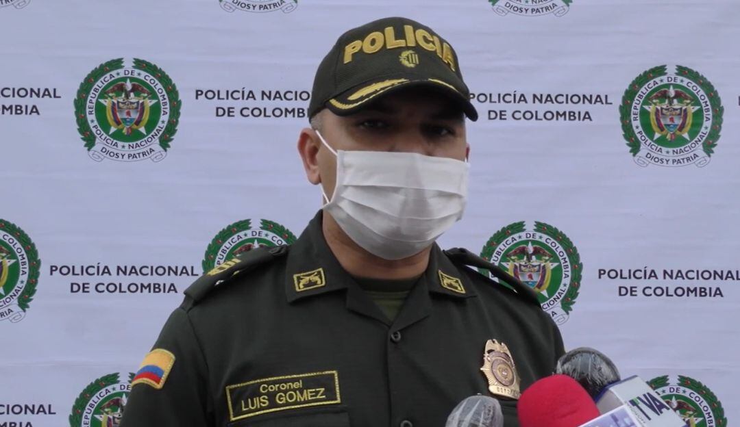 Coronel Luís Alberto Gómez Luna, Comandante Policía Caldas