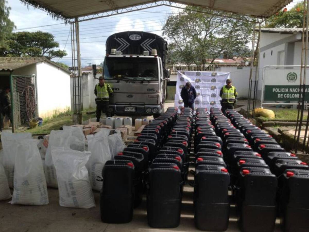 A la cárcel un hombre que transportaba insumos para el procesamiento de narcóticos en Boyacá
