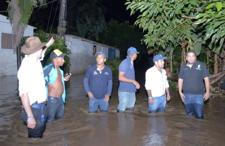 El área rural de Santa Marta ya ha sido afectada por las lluvias. /FOTO ALCALDÍA