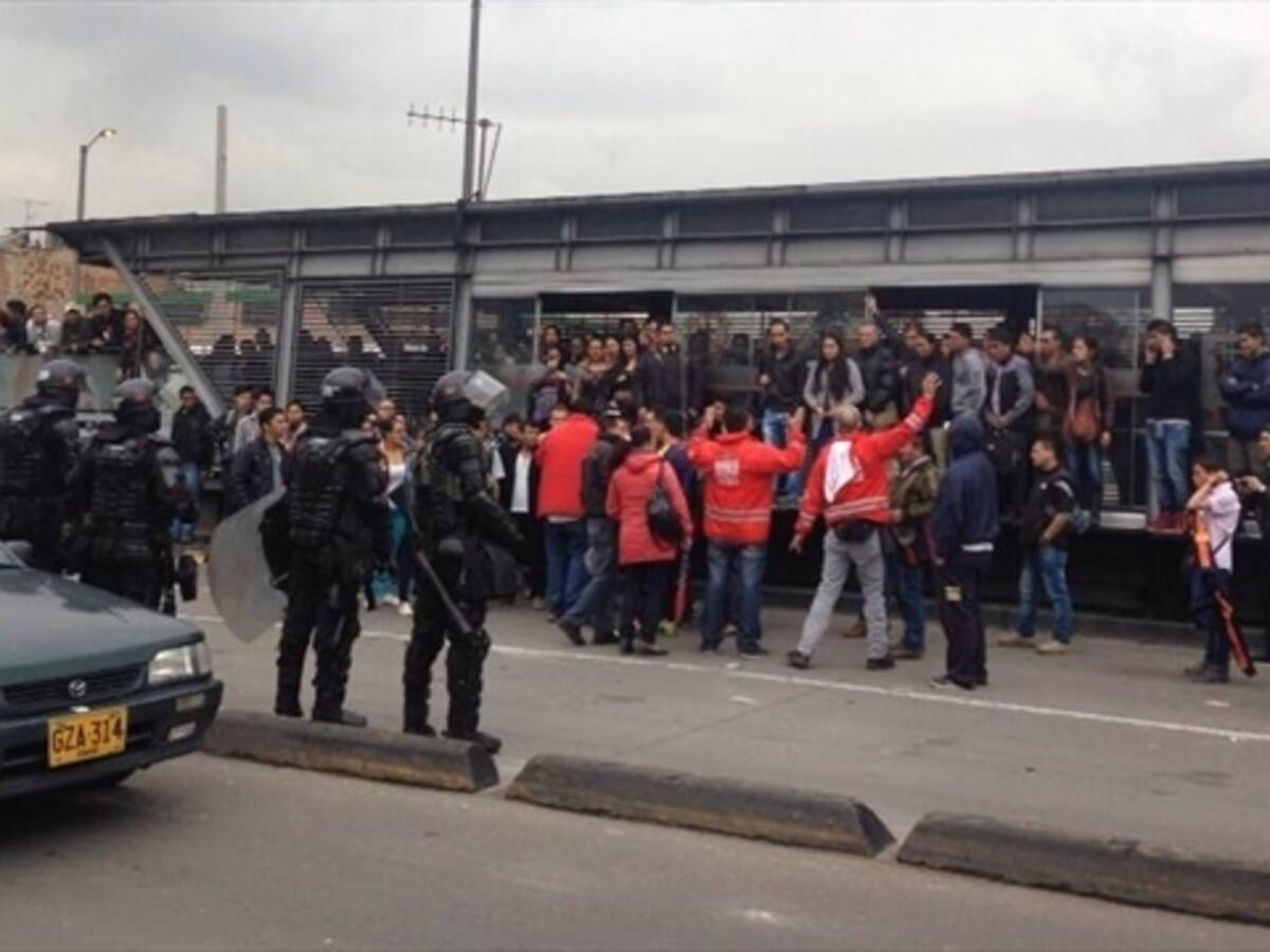 Nueve adultos y tres menores siguen detenidos por bloqueos en Transmilenio
