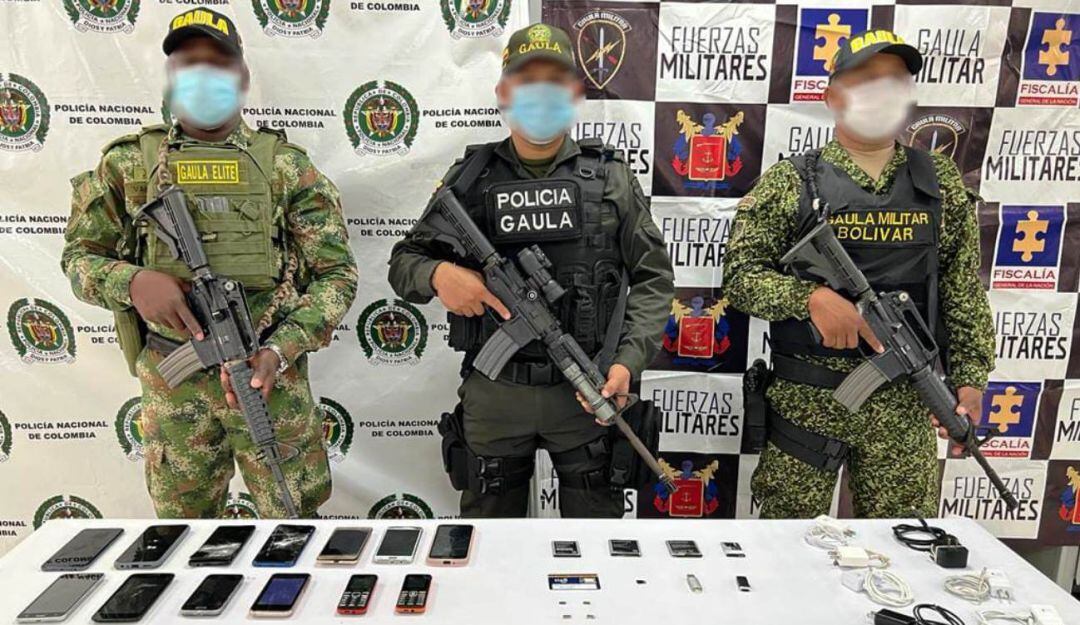 GAULA de la Policía Nacional, junto al GAULA Militar, se tomaron el centro carcelario en 16 allanamientos