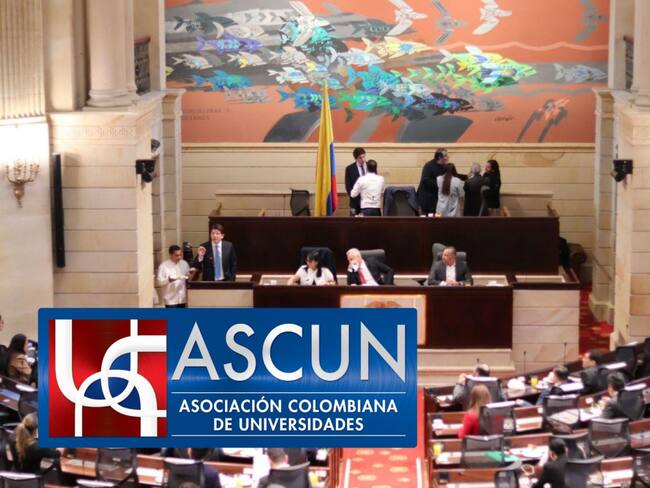Congreso de la República y logo de ASCUN.