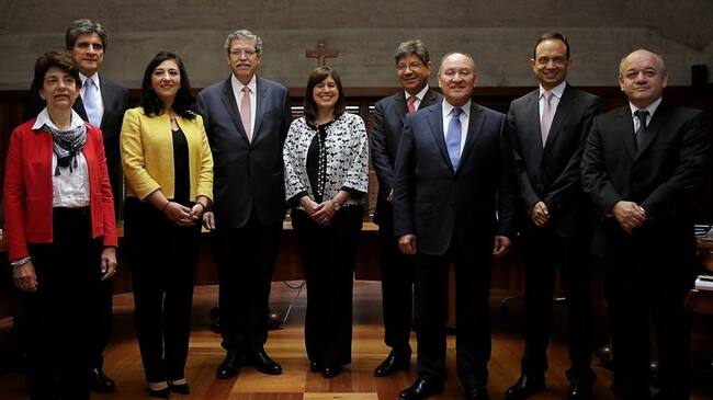 Los nueve magistrados discutirán el futuro de la Corte Constitucional desde Boyacá. Foto: Colprensa