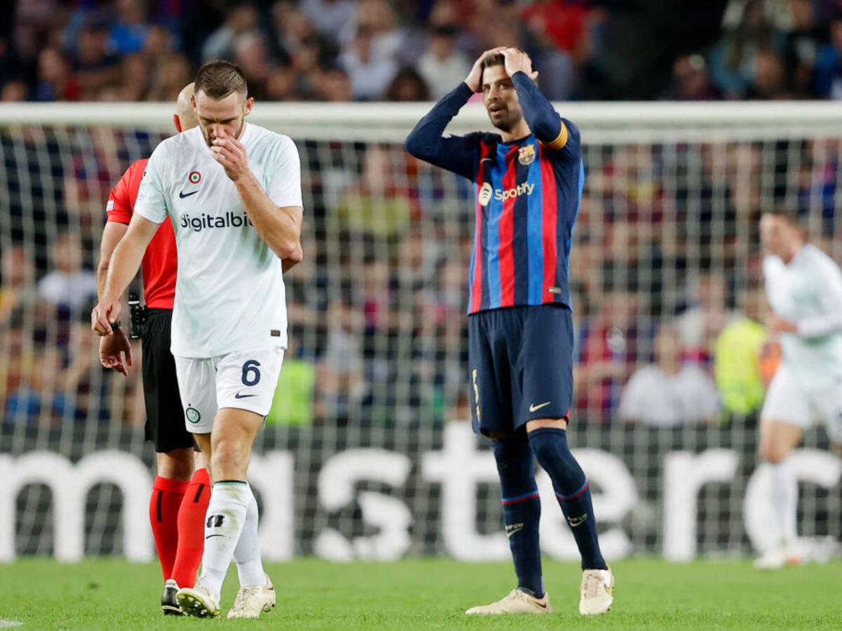 Barcelona empata con Inter y queda cerca de la eliminación de la Champions